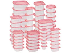 Rosenstein & Söhne Tupperdosen:120-teiliges XXL-Frischhaltedosen-Set BASIC, BPA-frei (60 Dosen) -Einrichtungsgeschäft nx8338 13 1