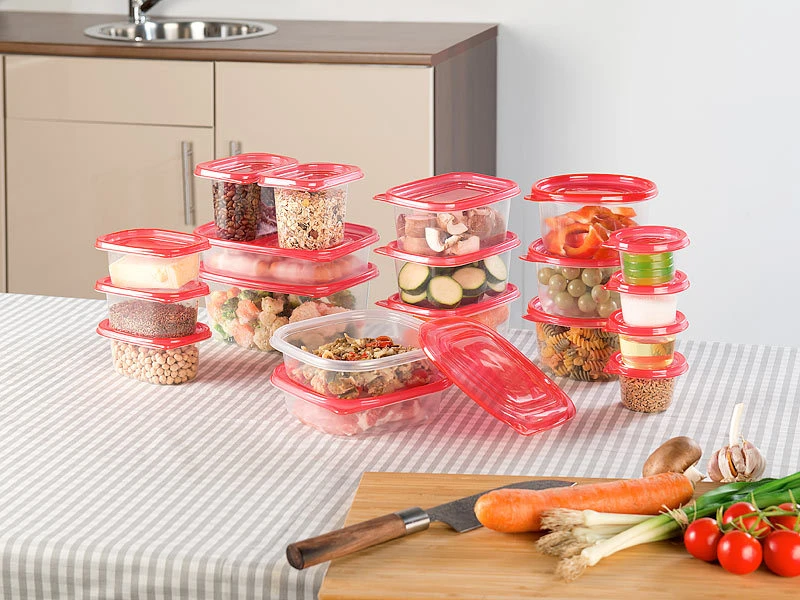 Rosenstein & Söhne Frischhaltedosen Plastik:120-teiliges XXL-Frischhaltedosen-Set BASIC, Versandrückläufer 5 Rosenstein & Söhne Frischhaltedosen Plastik:120-teiliges XXL-Frischhaltedosen-Set BASIC, Versandrückläufer – Bild 3