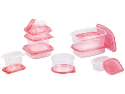 Rosenstein & Söhne Tupperdosen:120-teiliges XXL-Frischhaltedosen-Set BASIC, BPA-frei (60 Dosen) -Einrichtungsgeschäft nx8338 2 1