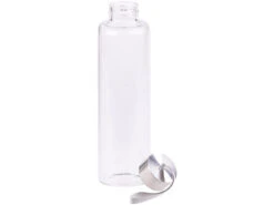 PEARL Glasflasche Mit Hülle:Trinkflasche Aus Borosilikat-Glas, Schwarze Hülle, 550ml, BPA-frei -Einrichtungsgeschäft nx8413 2