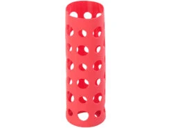 PEARL Glasflasche Silikonhülle:Trinkflasche Aus Borosilikat-Glas, Rote Silikonhülle, 550 Ml, BPA-frei -Einrichtungsgeschäft nx8415 0 1