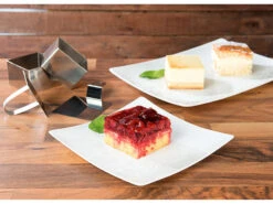 Rosenstein & Söhne Backringe:6 Dessert-/Speiseringe 8 X 8 X 5 Cm, Eckig, Mit Heber & Stampfer -Einrichtungsgeschäft nx8440 4