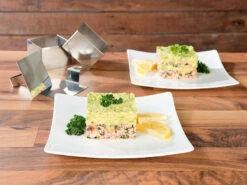 Rosenstein & Söhne Backringe:6 Dessert-/Speiseringe 8 X 8 X 5 Cm, Eckig, Mit Heber & Stampfer -Einrichtungsgeschäft nx8440 6