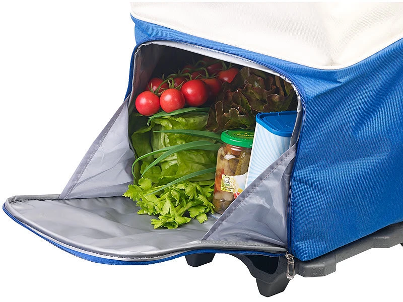 Xcase Einkaufstrolley:2in1-Einkaufs-Tasche-Trolley Mit Geteilten ISO-Kühltaschen, 45 Liter 7 Xcase Einkaufstrolley:2in1-Einkaufs-Tasche-Trolley Mit Geteilten ISO-Kühltaschen, 45 Liter – Bild 5