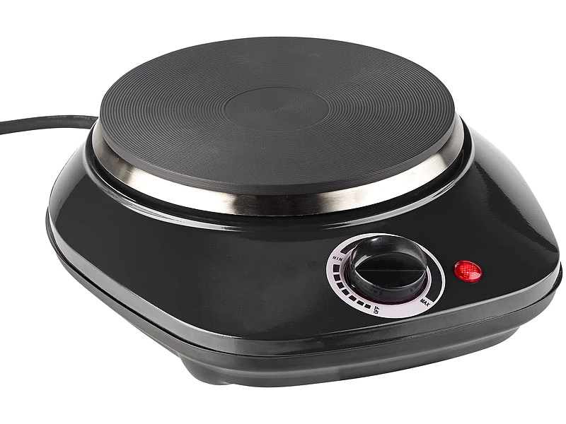 Rosenstein & Söhne Mini Kochplatte:Kompakte Elektrische Einzel-Kochplatte, 1.000 Watt, 155 Mm, Stufenlos 4 Rosenstein & Söhne Mini Kochplatte:Kompakte Elektrische Einzel-Kochplatte, 1.000 Watt, 155 Mm, Stufenlos – Bild 2