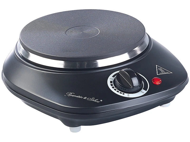 Rosenstein & Söhne Mini Kochplatte:Kompakte Elektrische Einzel-Kochplatte, 1.000 Watt, 155 Mm, Stufenlos 8 Rosenstein & Söhne Mini Kochplatte:Kompakte Elektrische Einzel-Kochplatte, 1.000 Watt, 155 Mm, Stufenlos – Bild 6