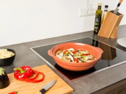 Rosenstein & Söhne Schmortopf Elektrisch:Elektrischer Tajine-Tontopf Mit Deckel, Ø 30 Cm, 2 Liter, 300 Watt -Einrichtungsgeschäft nx8563 9