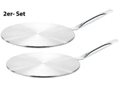 Rosenstein & Söhne Adapter Induktion:Universal-Adapterplatte Für Induktionskochfelder, 24 Cm, 2er-Set -Einrichtungsgeschäft nx8685 4
