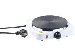 Rosenstein & Söhne Elektrokochplatte:Kompakte Elektrische Einzel-Kochplatte, 1.500 Watt, 185 Mm, Stufenlos -Einrichtungsgeschäft nx8757 0