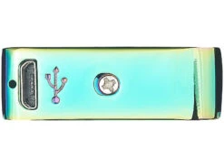 PEARL Elektrisches Feuerzeug:Elektronisches USB-Feuerzeug Mit Doppeltem Lichtbogen & Akku, Violett -Einrichtungsgeschäft nx8776 6