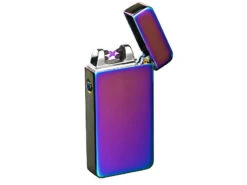 PEARL Elektrisches Feuerzeug:Elektronisches USB-Feuerzeug Mit Doppeltem Lichtbogen & Akku, Violett -Einrichtungsgeschäft nx8776 8