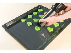 Rosenstein & Söhne Gebäckspritze:Edelstahl-Gebäckpresse & -Garnierspritze Mit 8 Schablonen Und 8 Tüllen -Einrichtungsgeschäft nx8805 12