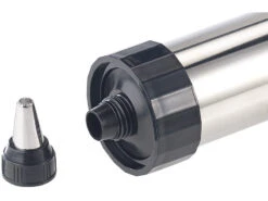 Rosenstein & Söhne Gebäckspritze:Edelstahl-Gebäckpresse & -Garnierspritze Mit 8 Schablonen Und 8 Tüllen -Einrichtungsgeschäft nx8805 3