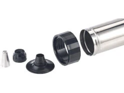 Rosenstein & Söhne Gebäckspritze:Edelstahl-Gebäckpresse & -Garnierspritze Mit 8 Schablonen Und 8 Tüllen -Einrichtungsgeschäft nx8805 4