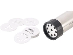 Rosenstein & Söhne Teigspritze:Profi-Edelstahl-Gebäckpresse & Garnierspritze, 13 Schablonen, 8 Tüllen 25 Rosenstein & Söhne Teigspritze:Profi-Edelstahl-Gebäckpresse & Garnierspritze, 13 Schablonen, 8 Tüllen -Einrichtungsgeschäft nx8806 9