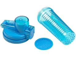 Rosenstein & Söhne Kunststoff-Trinkflasche:2er-Set Tritan-Trinkflaschen Mit Fruchtbehälter, BPA-frei, 800ml, Blau -Einrichtungsgeschäft nx8873 2