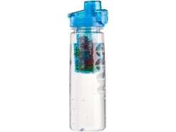 Rosenstein & Söhne Kunststoff-Trinkflasche:2er-Set Tritan-Trinkflaschen Mit Fruchtbehälter, BPA-frei, 800ml, Blau -Einrichtungsgeschäft nx8873 5