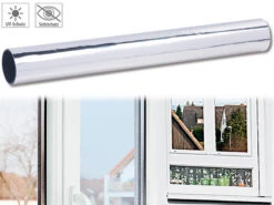 Infactory Sonnenschutzfolien:Selbsthaftende Isolier-Spiegelfolie Mit Sicht-/UV-Schutz, 40 X 200 Cm