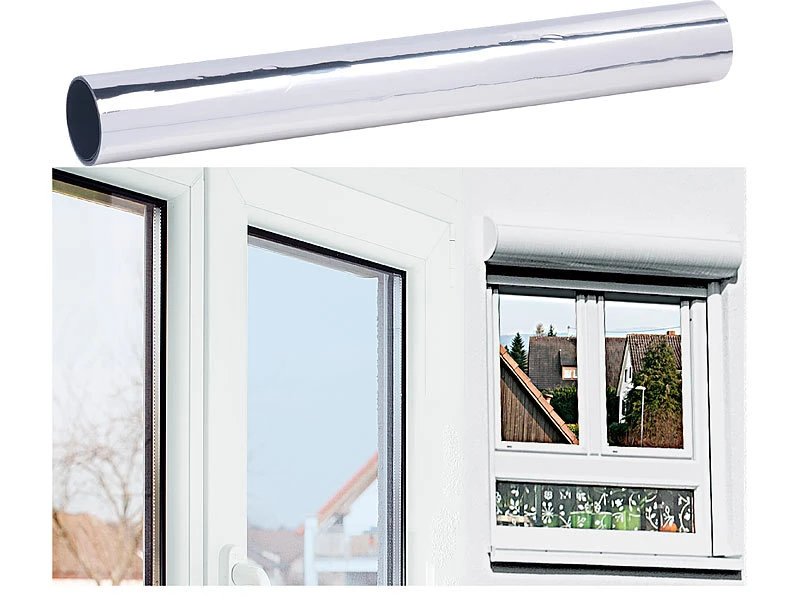 Infactory Sonnenschutzfolien:Selbsthaftende Isolier-Spiegelfolie Mit Sicht-/UV-Schutz, 40 X 200 Cm 4 Infactory Sonnenschutzfolien:Selbsthaftende Isolier-Spiegelfolie Mit Sicht-/UV-Schutz, 40 X 200 Cm – Bild 2