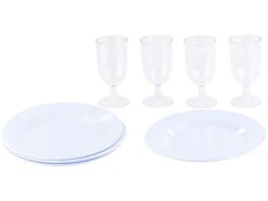 Xcase Picknicktasche:30-teiliges Picknick-Set Für 4 Personen, Inkl. Tasche, Teller, Gläser -Einrichtungsgeschäft nx8899 5