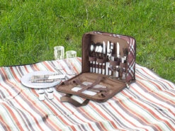Xcase Picknicktasche:30-teiliges Picknick-Set Für 4 Personen, Inkl. Tasche, Teller, Gläser -Einrichtungsgeschäft nx8899 7