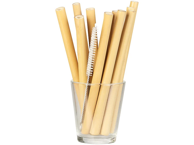 Rosenstein & Söhne Umwelt-Bambus-Trinkhalm:48 Bambus-Trinkhalme 130 Mm, Wiederverwendbar, Mit Reinigungsbürste 5 Rosenstein & Söhne Umwelt-Bambus-Trinkhalm:48 Bambus-Trinkhalme 130 Mm, Wiederverwendbar, Mit Reinigungsbürste – Bild 3