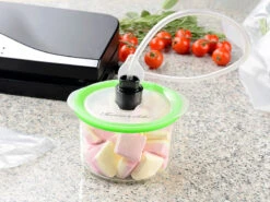 Rosenstein & Söhne Elektrischer Vakuumierer:2in1-Vakuumierer BV-200.duo Mit Profi-Sous-Vide-Garer -Einrichtungsgeschäft nx8982 8