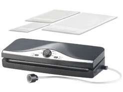 Rosenstein & Söhne Elektrischer Vakuumierer:2in1-Vakuumierer BV-200.duo Mit Profi-Sous-Vide-Garer -Einrichtungsgeschäft nx8982 9