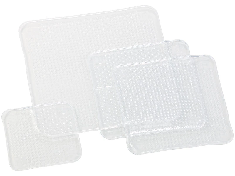 Rosenstein & Söhne Silicondeckel:12er-Set Wiederverwendbare Silikon-Frischhaltefolien, 3 Größen 6 Rosenstein & Söhne Silicondeckel:12er-Set Wiederverwendbare Silikon-Frischhaltefolien, 3 Größen – Bild 4