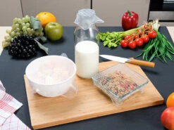 Rosenstein & Söhne Silicondeckel:12er-Set Wiederverwendbare Silikon-Frischhaltefolien, 3 Größen 20 Rosenstein & Söhne Silicondeckel:12er-Set Wiederverwendbare Silikon-Frischhaltefolien, 3 Größen -Einrichtungsgeschäft nx8990 9