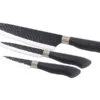 TokioKitchenWare Küchenmesser Set:3-tlg. Messerset, Antihaft-Beschichtung, Hammerschlag-Design -Einrichtungsgeschäft nx9014 0