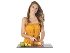 TokioKitchenWare Küchenmesser Set:3-tlg. Messerset, Antihaft-Beschichtung, Hammerschlag-Design -Einrichtungsgeschäft nx9014 3