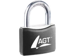 AGT Schlösser:2 Vorhängeschlösser Aus Aluminium, Messing & Stahl, 43mm, 12 Schlüssel -Einrichtungsgeschäft nx9021 5