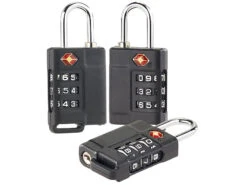 PEARL Gepäckschloss:3er-Set TSA-Reisekoffer- & Gepäck-Schlösser Mit 3-stelligem Zahlencode -Einrichtungsgeschäft nx9215 7