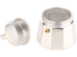 Rosenstein & Söhne Herdplatte:Elektrische Mini-Einzel-Kochplatte & Espresso-Kocher, 500 W, 3 Tassen -Einrichtungsgeschäft nx9253 2