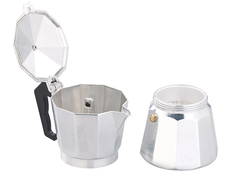 Cucina Di Modena Espressokocher:Espresso-Kocher Für 6 Tassen, Für Gas, Elektro-Herd Und Ceran-Feld 6 Cucina Di Modena Espressokocher:Espresso-Kocher Für 6 Tassen, Für Gas, Elektro-Herd Und Ceran-Feld – Bild 4