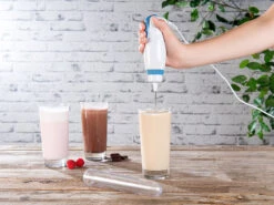 Rosenstein & Söhne Mini Rührgerät:Elektrischer Mini-Handmixer Mit Mixbecher-Aufsatz, Leiser Motor, 30 W -Einrichtungsgeschäft nx9338 5