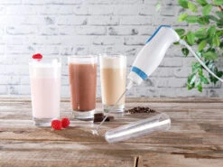 Rosenstein & Söhne Mini Rührgerät:Elektrischer Mini-Handmixer Mit Mixbecher-Aufsatz, Leiser Motor, 30 W -Einrichtungsgeschäft nx9338 6