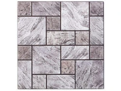 Infactory Bad Folie Selbstklebend:Selbstklebende 3D-Steinwandoptik-Fliesenaufkleber, 30 X 30cm, 20er-Set -Einrichtungsgeschäft nx9402 1