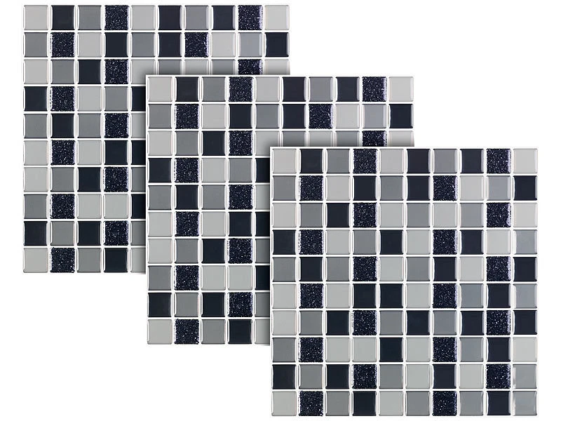 Infactory Mosaikfliesen:Selbstklebende 3D-Mosaik-Fliesenaufkleber, 25,5x 25,5 Cm, 10er-Set 6 Infactory Mosaikfliesen:Selbstklebende 3D-Mosaik-Fliesenaufkleber, 25,5x 25,5 Cm, 10er-Set – Bild 4