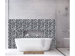 Infactory 3D Klebefolie Küche:Selbstklebende 3D-Mosaik-Glitzer-Fliesenaufkleber, 26 X 26cm, 20er-Set -Einrichtungsgeschäft nx9404 2