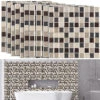 Infactory Mosaik Klebefolie:Selbstklebende 3D-Mosaik-Fliesenaufkleber, 25,5 X 25,5 Cm, 10er-Set