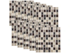 Infactory 3D Fliesenfolien Küche:Selbstklebende 3D-Mosaik-Glitzer-Fliesenaufkleber, 26 X 26cm, 20er-Set 14 Infactory 3D Fliesenfolien Küche:Selbstklebende 3D-Mosaik-Glitzer-Fliesenaufkleber, 26 X 26cm, 20er-Set -Einrichtungsgeschäft nx9405 4 1