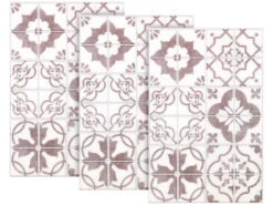 Infactory Selbstklebende Folie:Selbstklebende 3D-Bordüre-Fliesenaufkleber, 29,5 X 19,5 Cm, 3er-Set