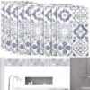 Infactory Fliesenfolie:Selbstklebende 3D-Bordüre-Fliesenaufkleber, 29,5 X 19,5 Cm, 10er-Set