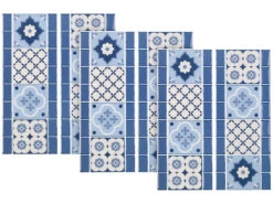 Infactory Fliesenimitat:Selbstklebende 3D-Bordüre-Fliesenaufkleber, 31 X 12 Cm, 3er-Set