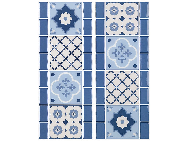 Infactory Fliesenimitat:Selbstklebende 3D-Bordüre-Fliesenaufkleber, 31 X 12 Cm, 3er-Set 4 Infactory Fliesenimitat:Selbstklebende 3D-Bordüre-Fliesenaufkleber, 31 X 12 Cm, 3er-Set – Bild 2