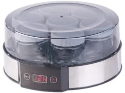 Rosenstein & Söhne Joghurtzubereiter:Joghurt-Maker Mit Zeitschaltuhr, 7 Portionsgläser Je 190 Ml, 20 Watt -Einrichtungsgeschäft nx9454 1
