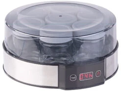 Rosenstein & Söhne Joghurtzubereiter:Joghurt-Maker Mit Zeitschaltuhr, 7 Portionsgläser Je 190 Ml, 20 Watt -Einrichtungsgeschäft nx9454 2
