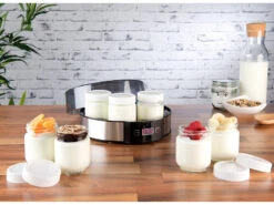Rosenstein & Söhne Joghurtzubereiter:Joghurt-Maker Mit Zeitschaltuhr, 7 Portionsgläser Je 190 Ml, 20 Watt -Einrichtungsgeschäft nx9454 6